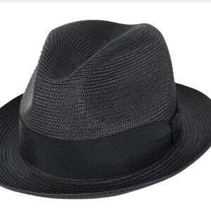 Bailey  1922: Craig Straw Fedora Hat Size Small
